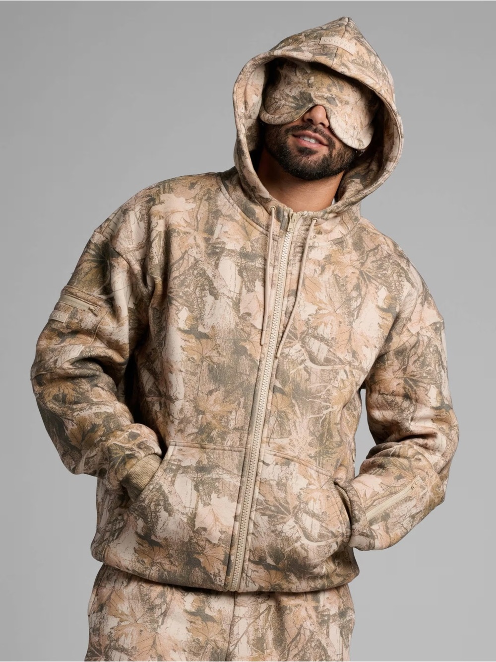Comfrt DND Airplane Mode Zip Hoodie in High Sierra
